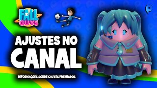 Fall Guys - Ajustes no canal / Informações sobre chutes premiados.