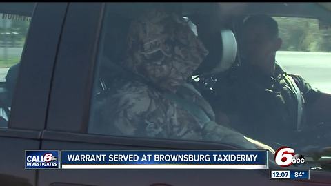 Indiana DNR raiding Hendricks Co. taxidermy business after Call 6 investigation