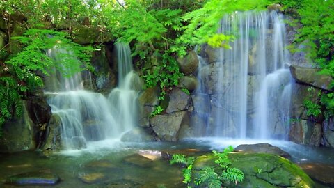 Relaxing Waterfall with Nature Sounds for Sleeping and Relaxation