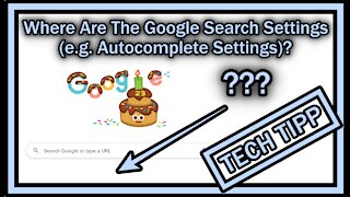 Where Are The Google Search Settings (e.g. Autocomplete Settings)?