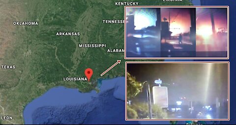 Mile wide UFO with multi colored lights causes electrical damage and destruction over Louisiana