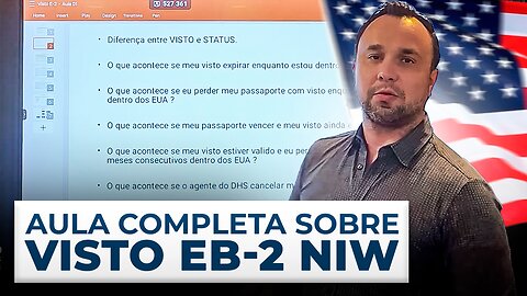 Aula Completa sobre VISTO EB-2 NIW - Visto Americano que fornece o Green Card para profissionais