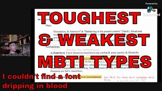 #ModelVaserlan: TOUGHEST MBTI Types in Descending order #empirical_sensory_instincting