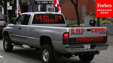 GOP Lawmaker Praises 'Freedom Convoy,' Canada Truckers Protesting Vaccine Mandates