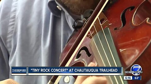 Tiny Rock Concert at Chautauqua Park this morning