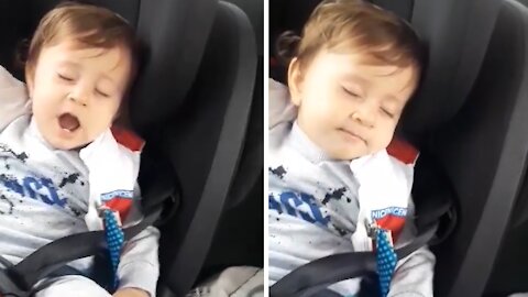 Watch The Exact Moment This Baby Literally Sings Himself To Sleep