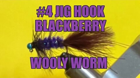 #4 Jig Hook Black Berry Fall Wooly Bugger #fishing #shorts #flyfishing #fitness #bass #bassfishing