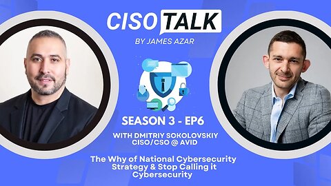 CISO Talk with Dmitriy Sokolovskiy, CISO/CSO at Avid on Stop Calling it Cybersecurity & Biden CS