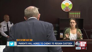 Parents will agree to chemo child to regain custody