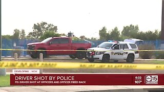 Driver shoots at Glendale police