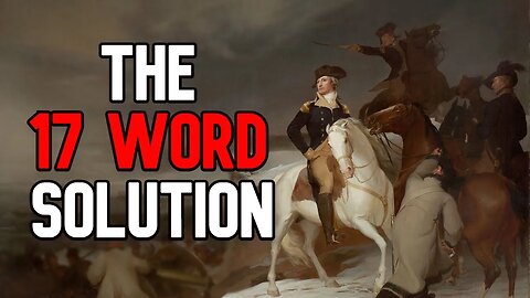 The 17 Word Solution | How to Become a Better Man