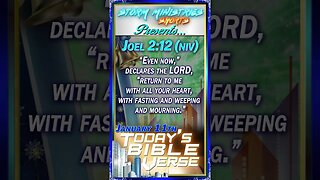 01.11.2023 | STORM MINISTRIES | Daily Bible Verse | JOEL 2:12 (NIV) | #shorts