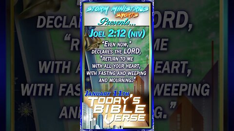 01.11.2023 | STORM MINISTRIES | Daily Bible Verse | JOEL 2:12 (NIV) | #shorts