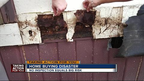 First time homebuyers left with disaster home after skipping the inspection