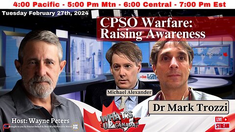 CPSO Warfare: Raising Awareness with Dr Mark Trozzi & Michael Alexander