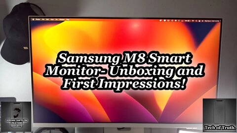 WHY DOES THE SAMSUNG M8 MONITOR DO THIS??!! Samsung M8 Smart Monitor Unboxing and First Impressions!