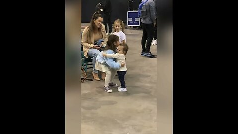 Amanda Nunes and Julianna Pena’s daughter’s hug it out before UFC 269