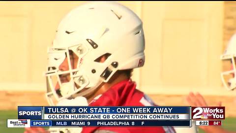 Tulsa Football QB competition continues with opener against Oklahoma State only one week away