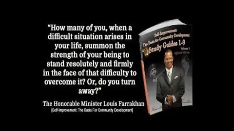 Self Improvement is the Basis for Community Development by The Honorable Minister Farrakhan