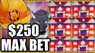OMG JUST WHEN I THOUGHT IT WAS OVER! THIS MASSIVE JACKPOT HAPPENED ON HUFF N PUFF $250/BETS