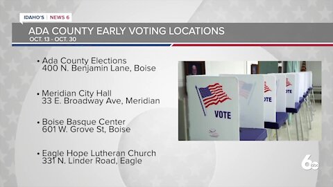Early voting locations for Ada, Canyon Counties