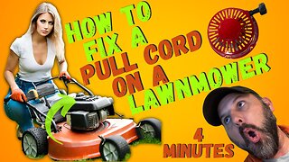 How to Fix a Pull Cord on A Lawn Mower - In 3 Minutes!