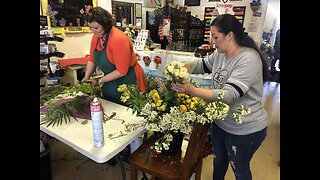 Flower shop delivers bouquets to healthcare workers instead of throwing them away