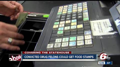 Bill would end ban on drug felons receiving food stamp benefits In Indiana