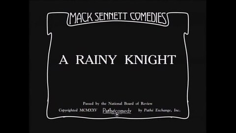 A Rainy Knight silent 1925
