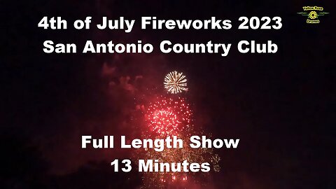 Full Length 4th of July Fireworks at the San Antonio Country Club Recorded Live with a GoPro