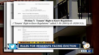 Rules for San Diegans facing eviction