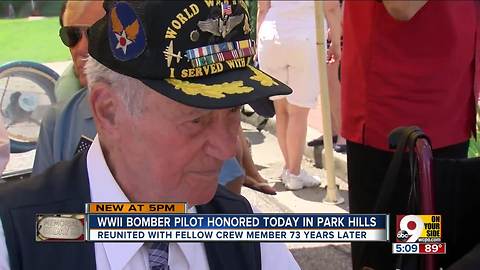 WWII BOMBER PILOT HONORED