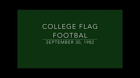 Slippery Rock State College Flag Football 1982