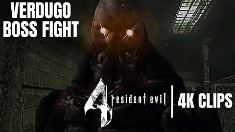 Verdugo Boss Fight | Resident Evil 4 | 4K Clips