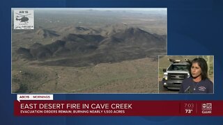 Fire officials give update on East Desert Fire