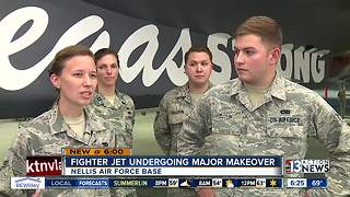 Nellis Air Force Base unveils Vegas Strong fighter jet
