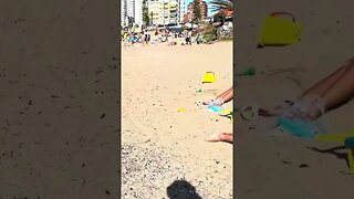 Entering beach at La Mansa bus stop #1