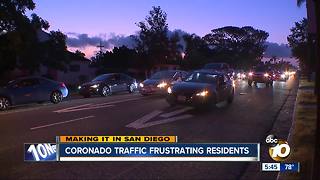 Coronado Traffic frustrating residents