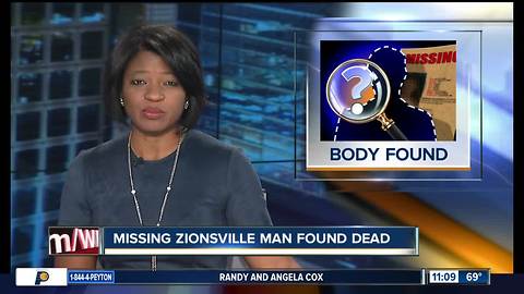 Body of missing Zionsville man found near Eagle Creek