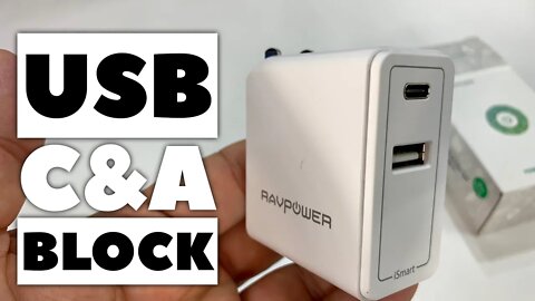 Charge USB Type C and Type A with the RAVPower Fast Charger