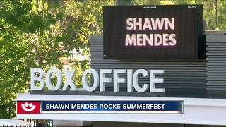 Shawn Mendes attracts crowds of all ages to Summerfest