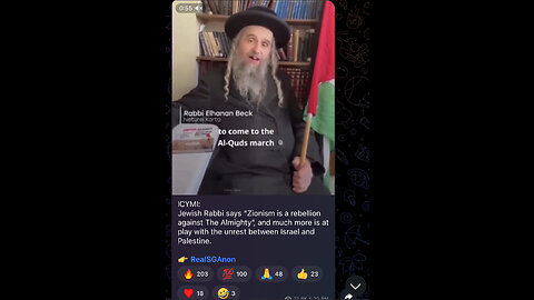 Jewish Rabbi says “Zionism is a rebellion against The Almighty”,