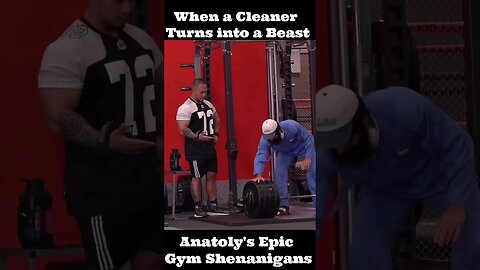 When a Cleaner Turns into a Beast: Anatoly's Epic Gym Shenanigans! #shorts #viral #anatoly #gym