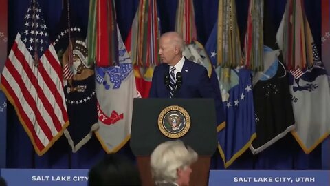 In Utah, Biden Continues Time-Honored Tradition Of Getting Lost On Stage After Finishing His Speech