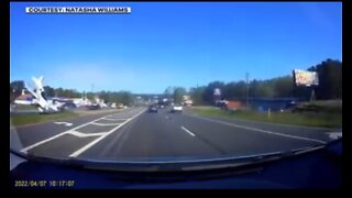 Dashcam Captures Plane Crashing Onto Georgia Highway