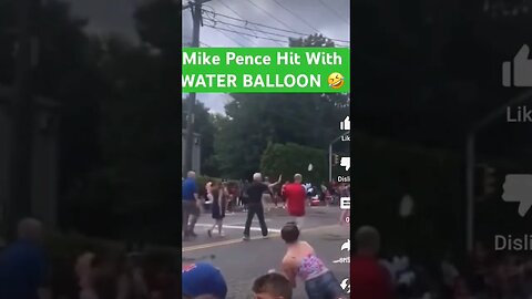 MIKE PENCE HIT With A Water Balloon #youtubeshorts #youtube #funny #funnyvideo #funnyshorts #comedy