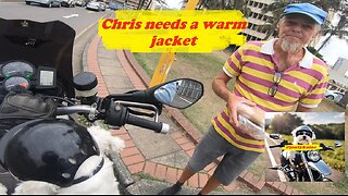 Chris needs a jacket after loosing his job