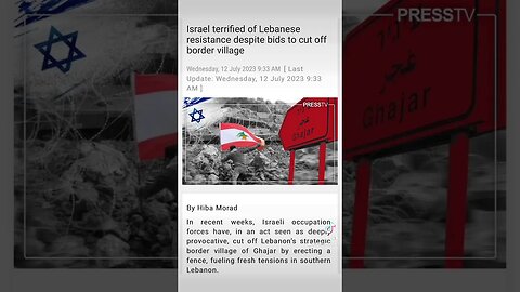 How #Israeli Occupation Forces Terrified Of #Lebanon Resistance.