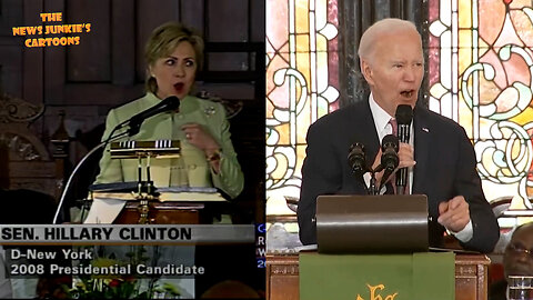 Plagiarist Democrat Biden uses the same tactic before the black audience as Democrat Hillary Clinton quoting a black gospel singer while she was pandering to the black audience in 2007.
