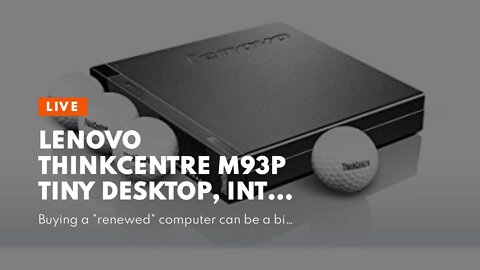 Lenovo ThinkCentre M93P Tiny Desktop, Intel Core i5-4570T, 8GB RAM, 256GB SSD, Windows 10 Pro 6...